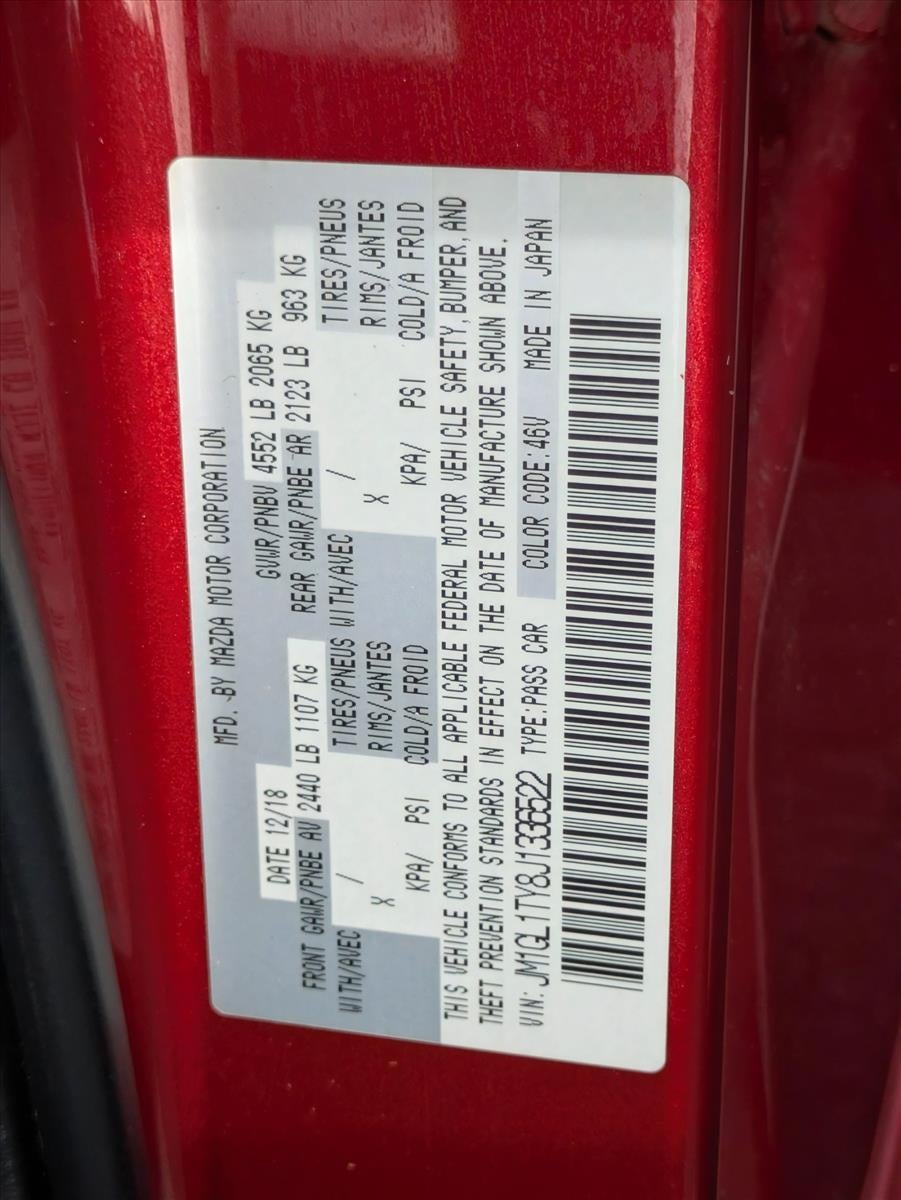 2018 Mazda Mazda6 Grand Touring Auto