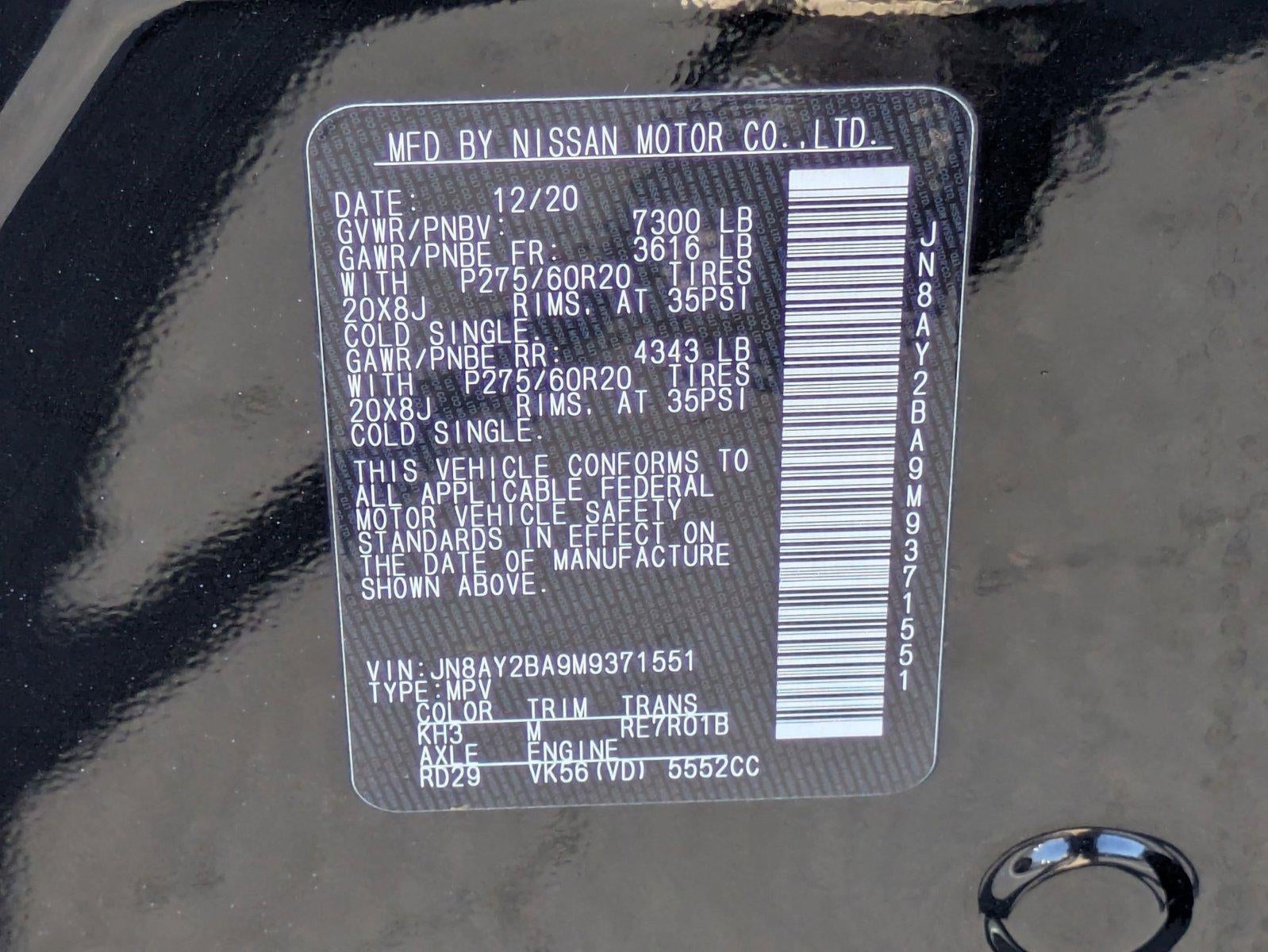 2021 Nissan Armada 4x2 SL