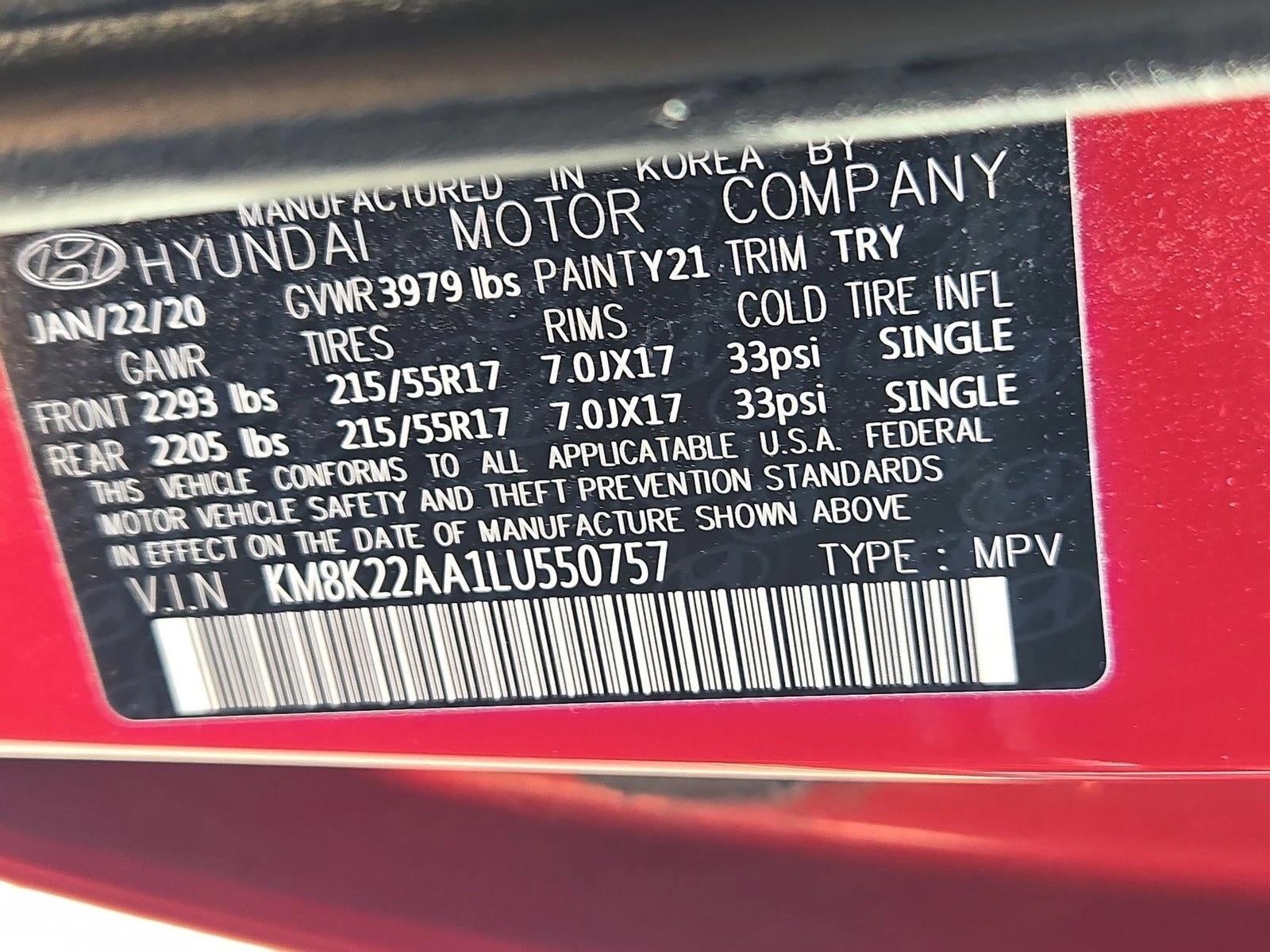 2020 Hyundai KONA SEL Auto FWD