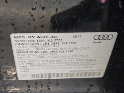 2018 Audi Q3 2.0 TFSI Premium Plus quattro AWD