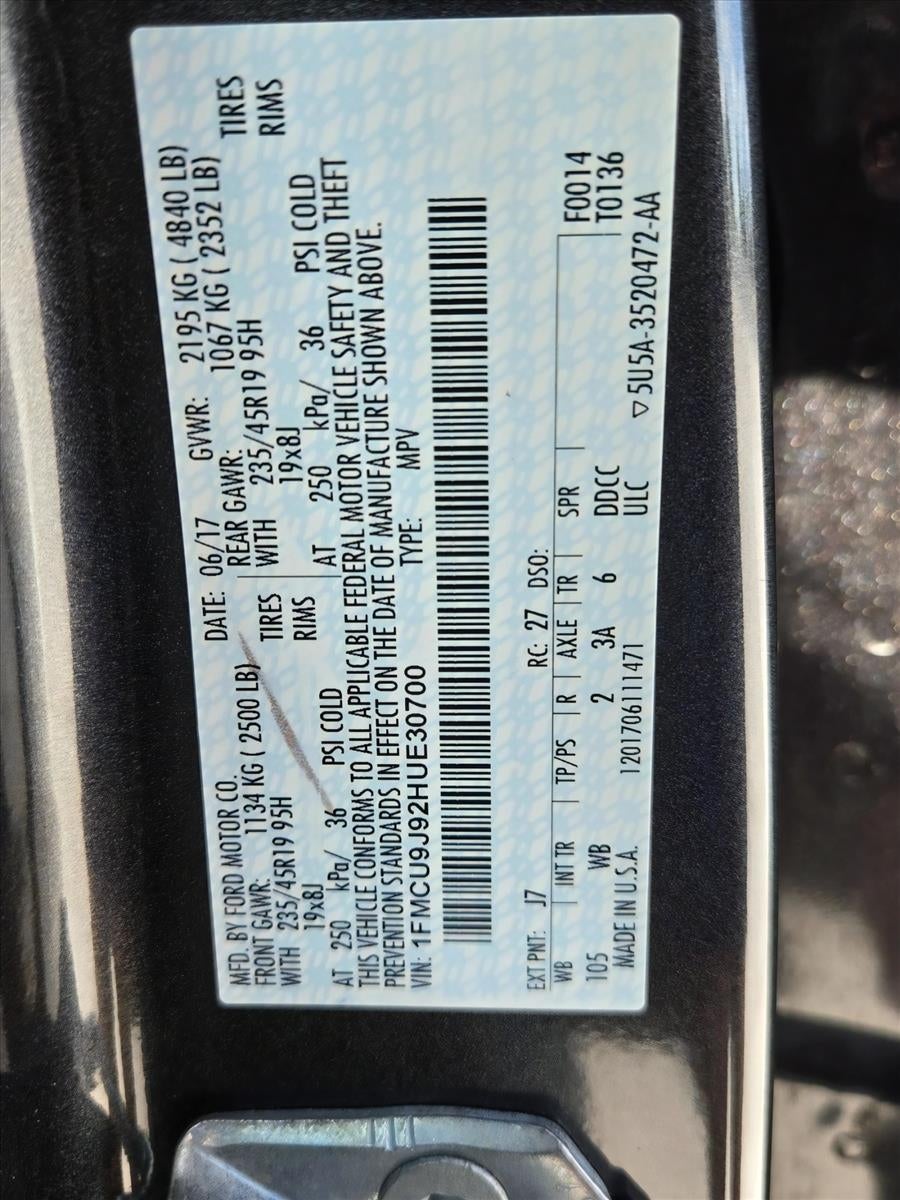 2017 Ford Escape Titanium 4WD