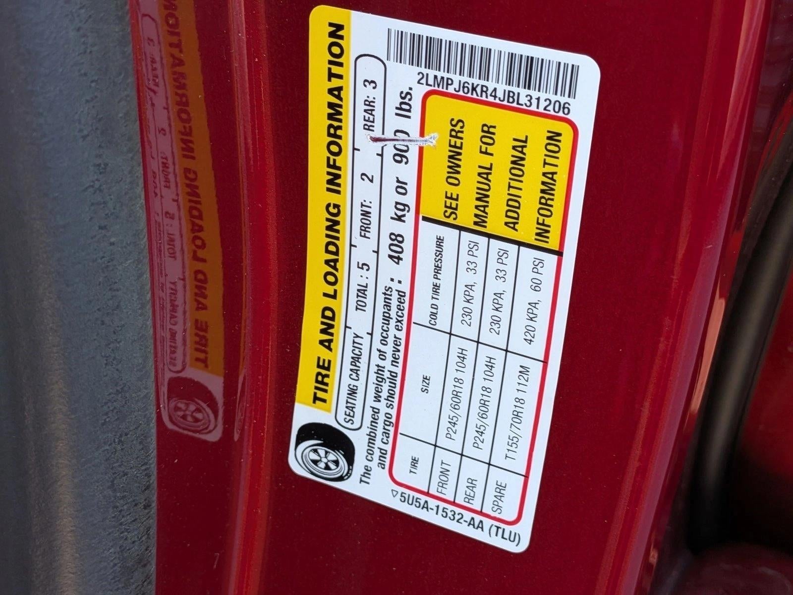 2018 Lincoln MKX Select FWD