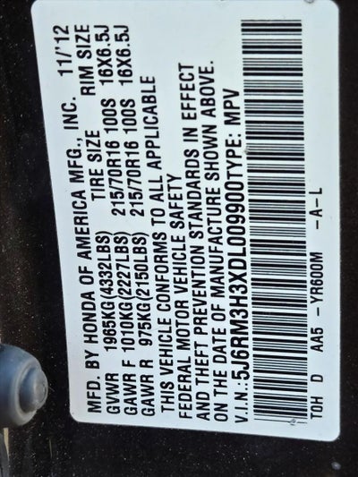 2013 Honda CR-V LX 2WD