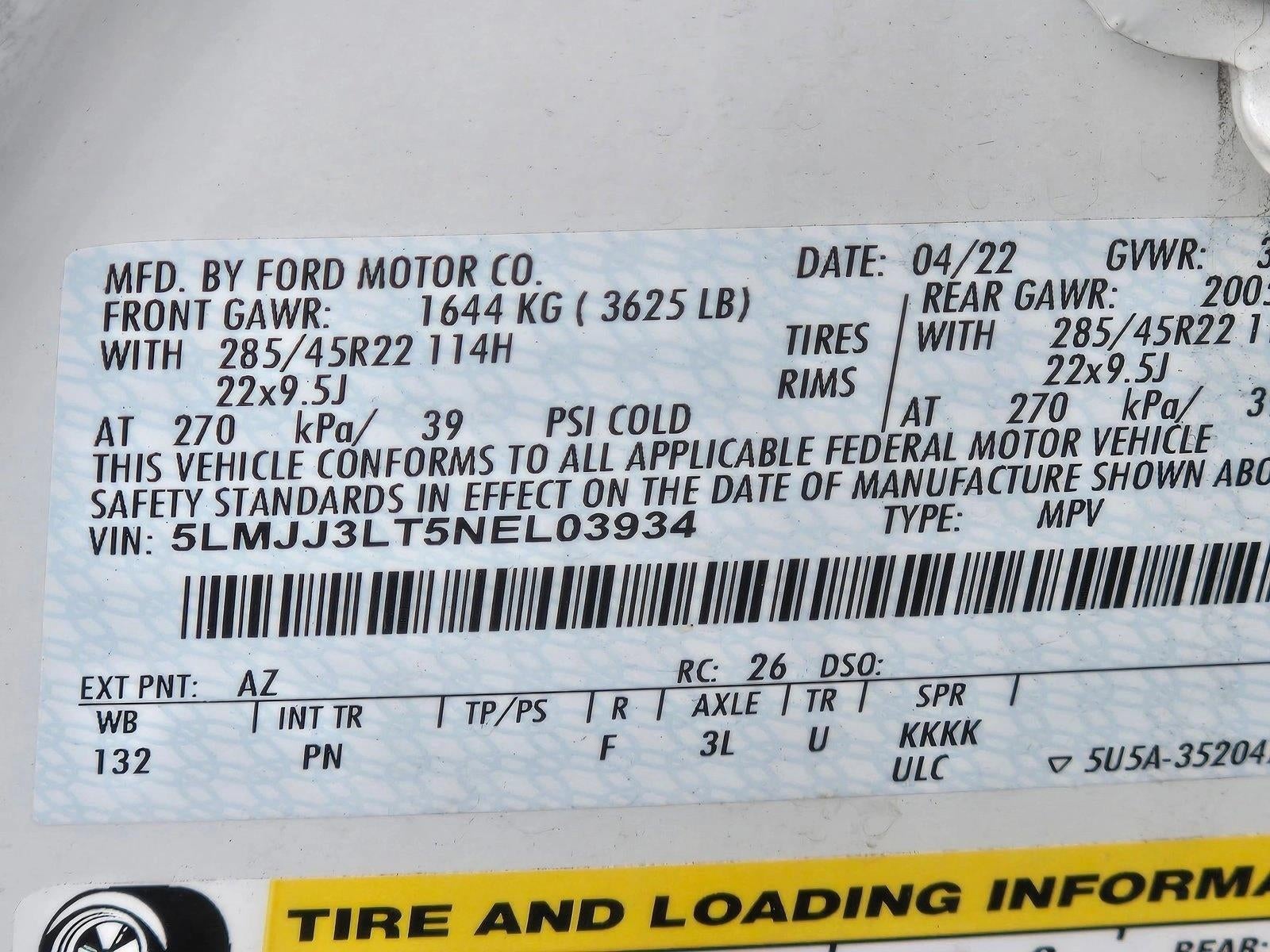 2022 Lincoln Navigator L Reserve 4x4