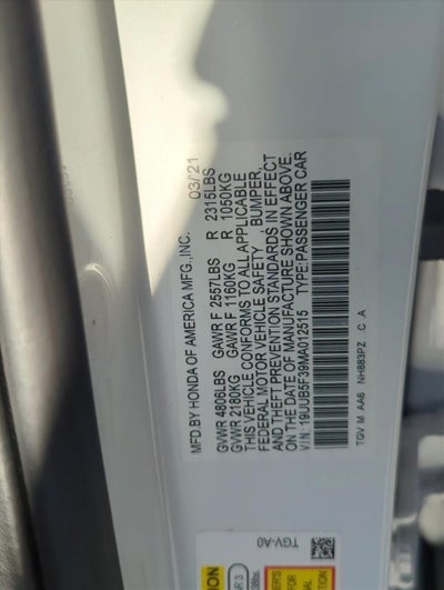 2021 Acura TLX FWD