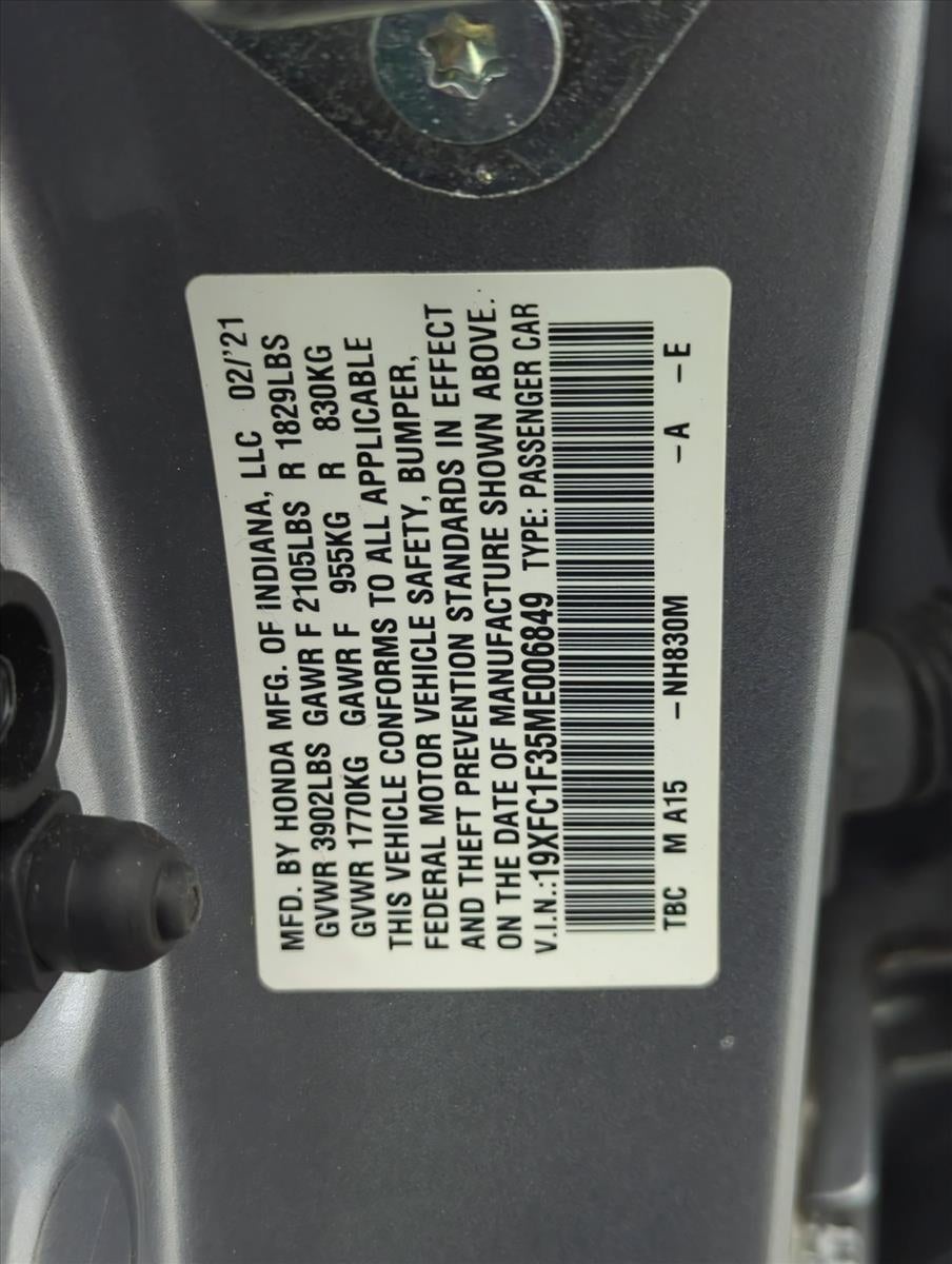 2021 Honda Civic Sedan EX CVT