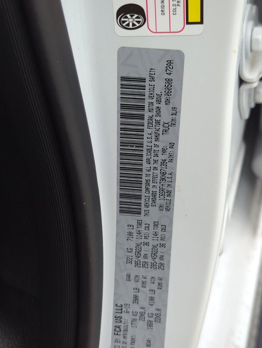 2019 RAM 1500 Limited 4x4 Crew Cab 5'7" Box