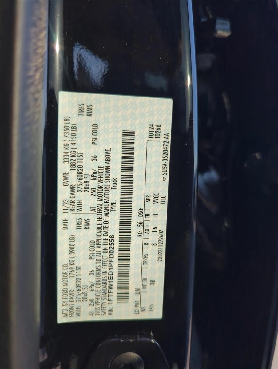 2023 Ford F-150 Platinum 4WD SuperCrew 5.5' Box
