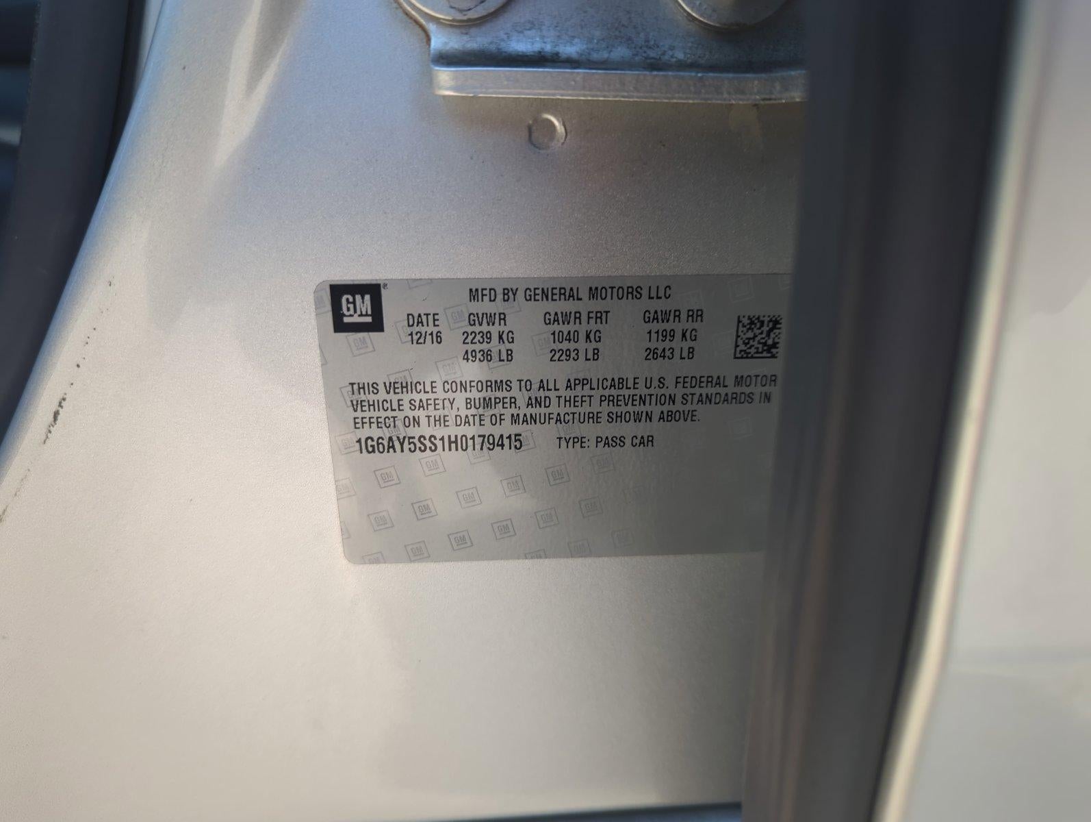 2017 Cadillac CTS Sedan 3.6L V6 AWD Premium Luxury