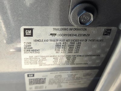 2020 Chevrolet Silverado 1500 Double Cab Standard Box 4-Wheel Drive LT