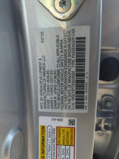 2025 Honda Accord Hybrid Sport-L Sedan