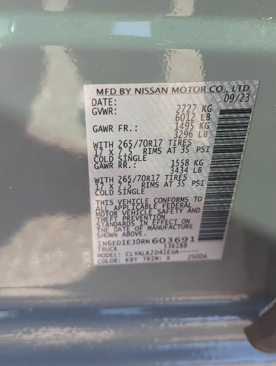 2024 Nissan Frontier Crew Cab 4x2 PRO-X