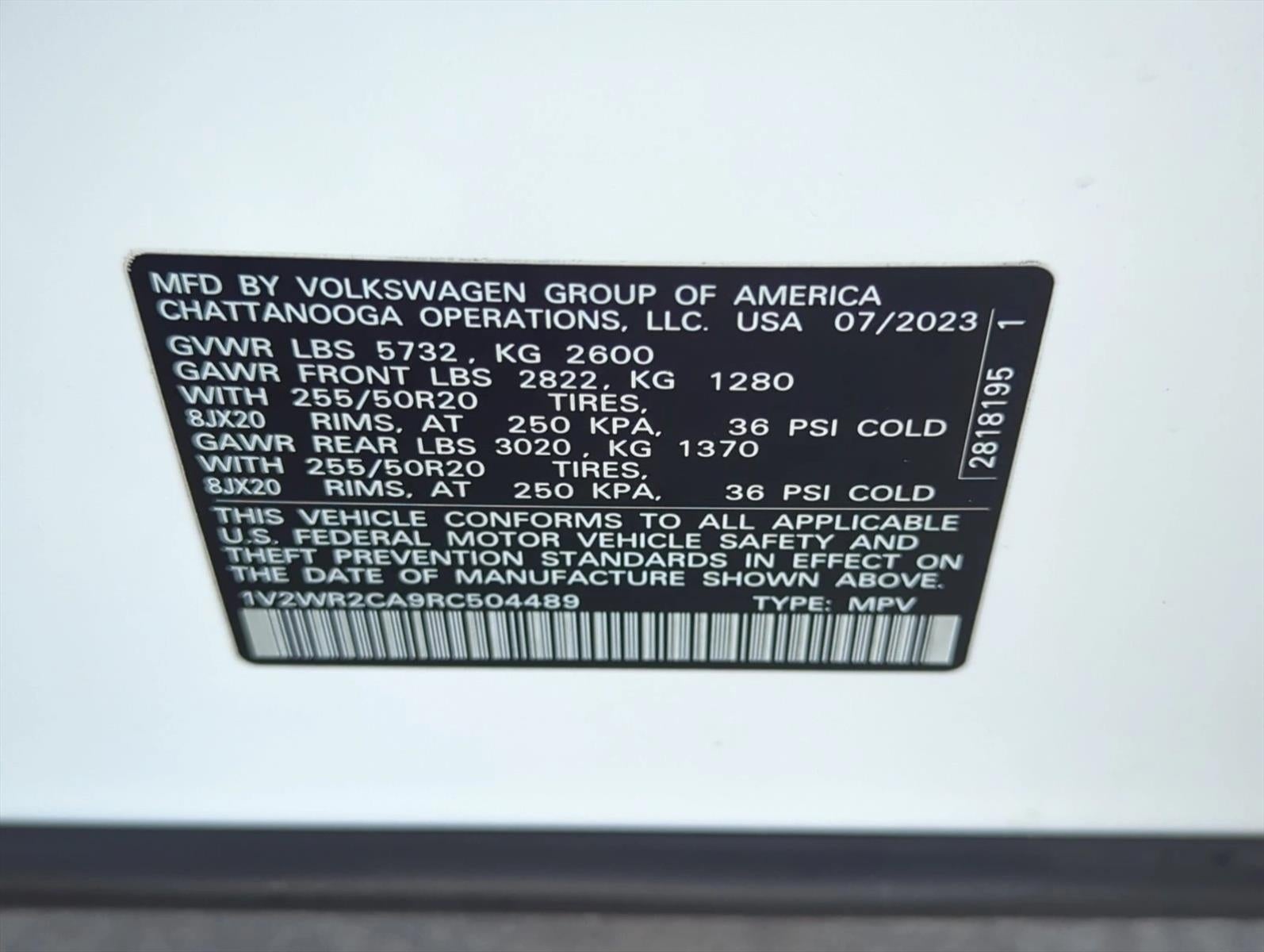2024 Volkswagen Atlas 2.0T SE w/Technology FWD