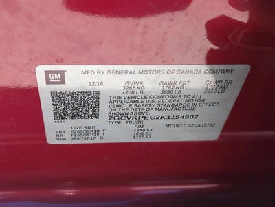 2019 Chevrolet Silverado 1500 LD Double Cab Standard Box 4-Wheel Drive LT