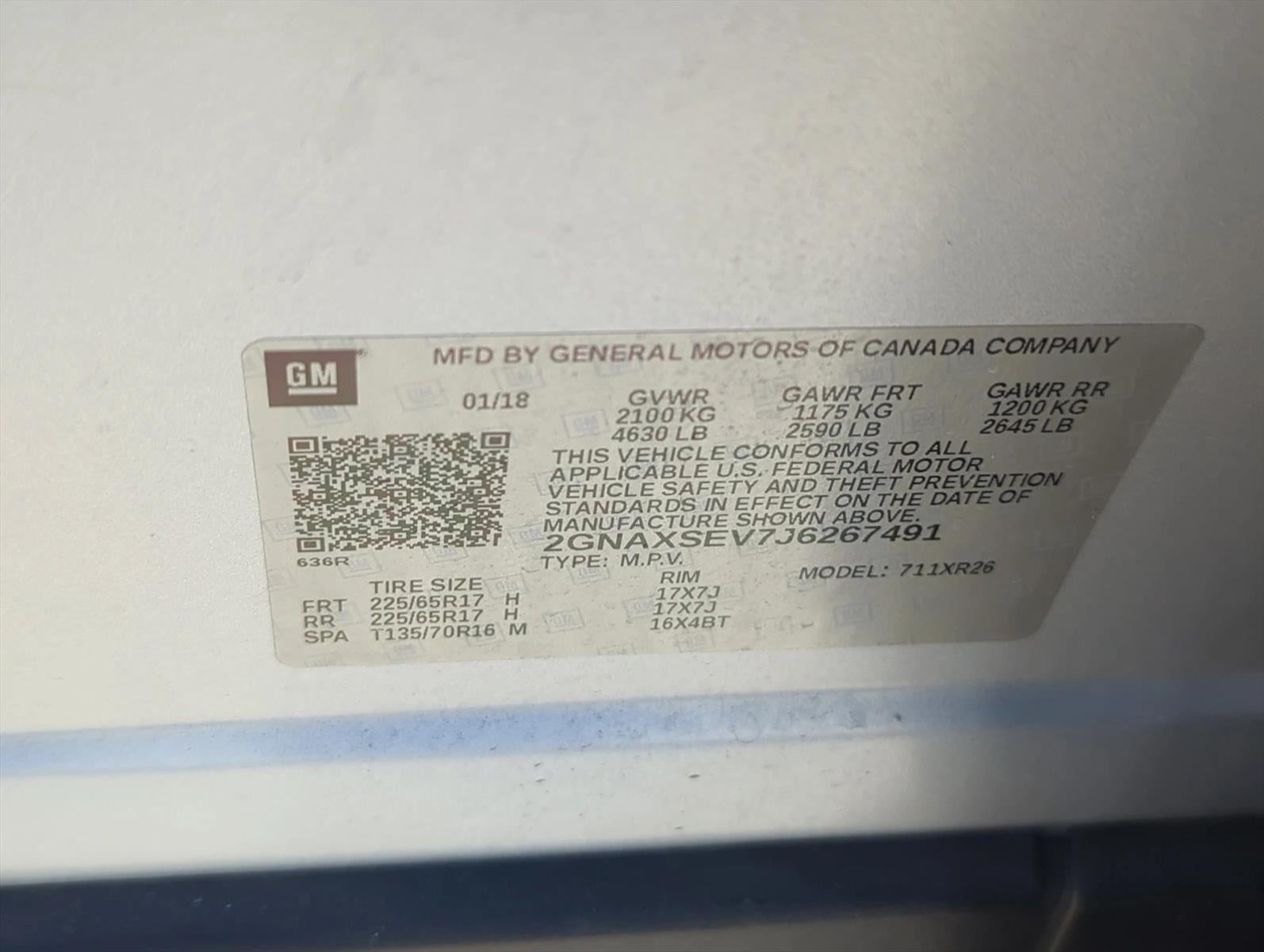 2018 Chevrolet Equinox AWD LT