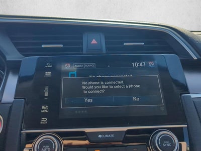 2017 Honda Civic Sedan EX-T CVT with Honda Sensing