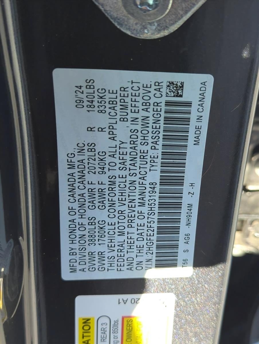 2025 Honda Civic Sedan Sport CVT