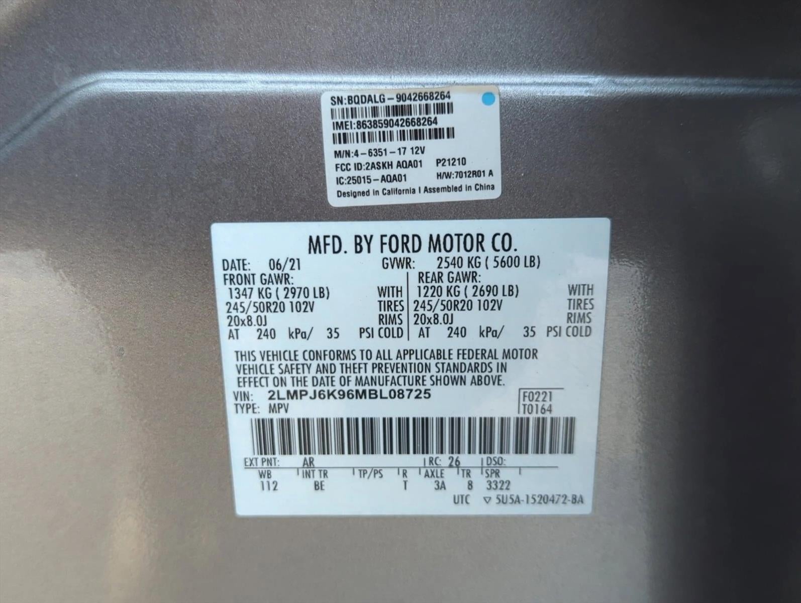 2021 Lincoln Nautilus Reserve FWD