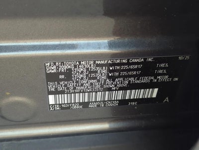 2025 Toyota RAV4 LE FWD (GS)