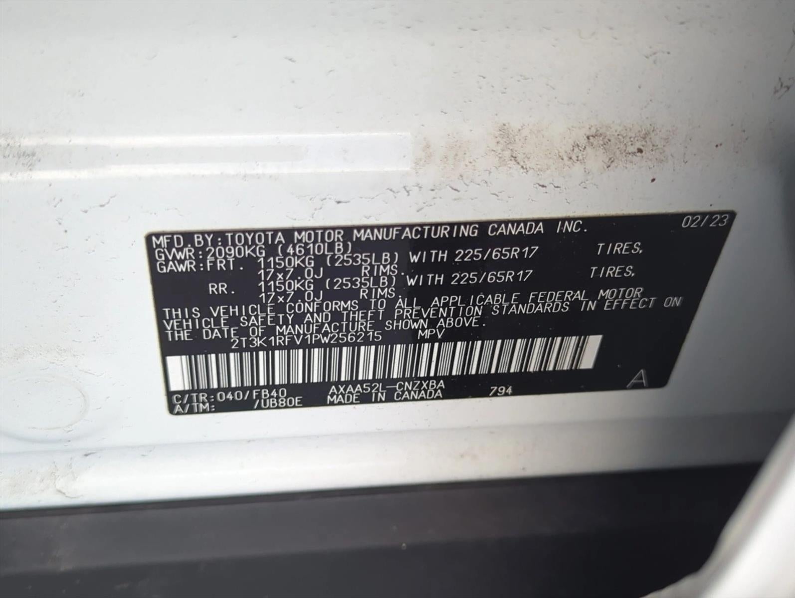 2023 Toyota RAV4 LE FWD (GS)