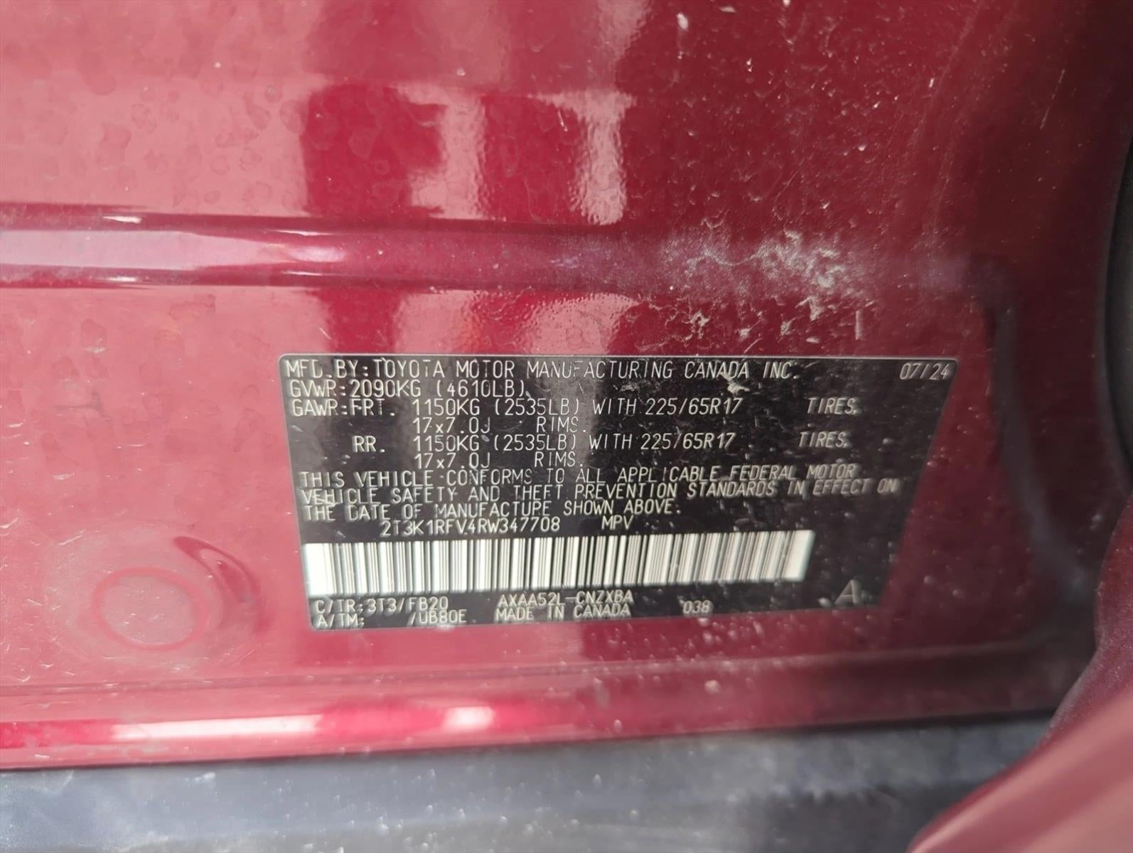 2024 Toyota RAV4 LE FWD (GS)