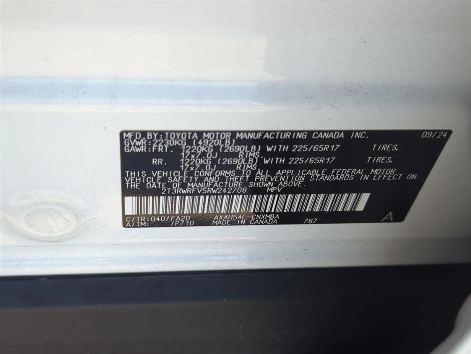 2024 Toyota RAV4 Hybrid XLE AWD (Natl)