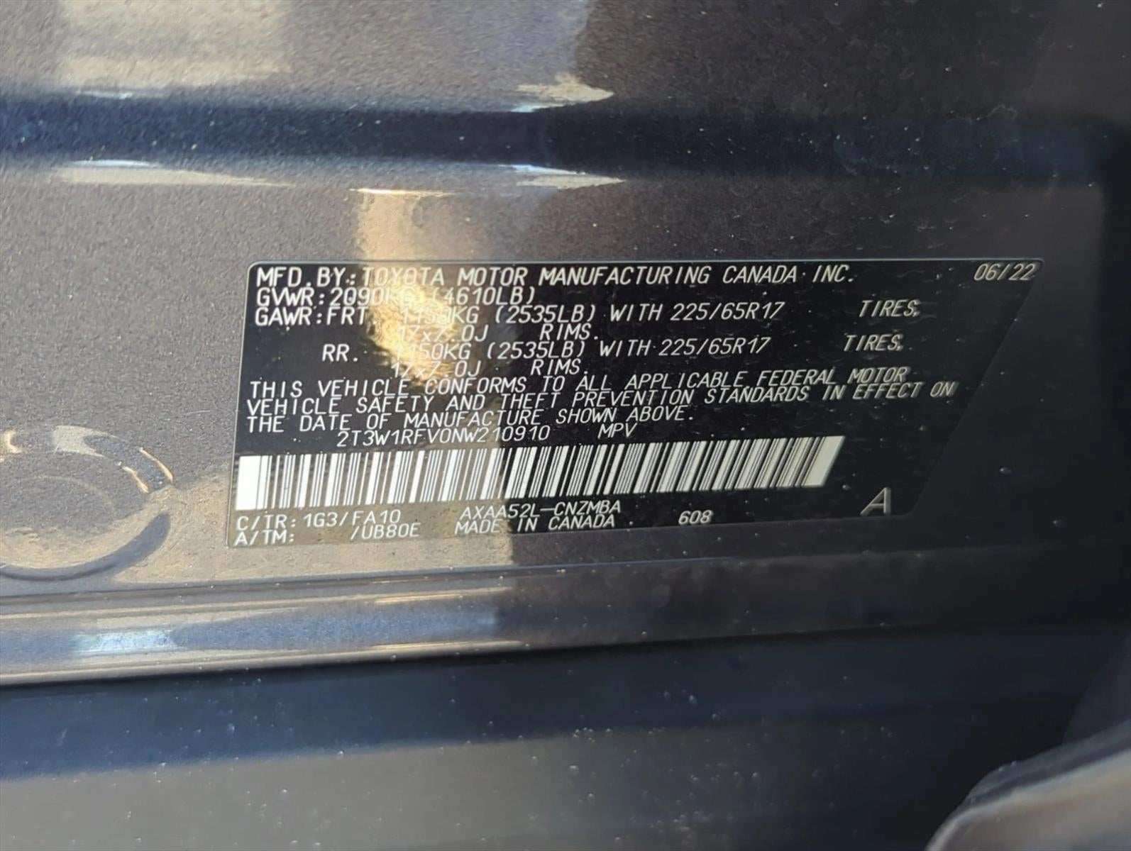2022 Toyota RAV4 XLE FWD (GS)