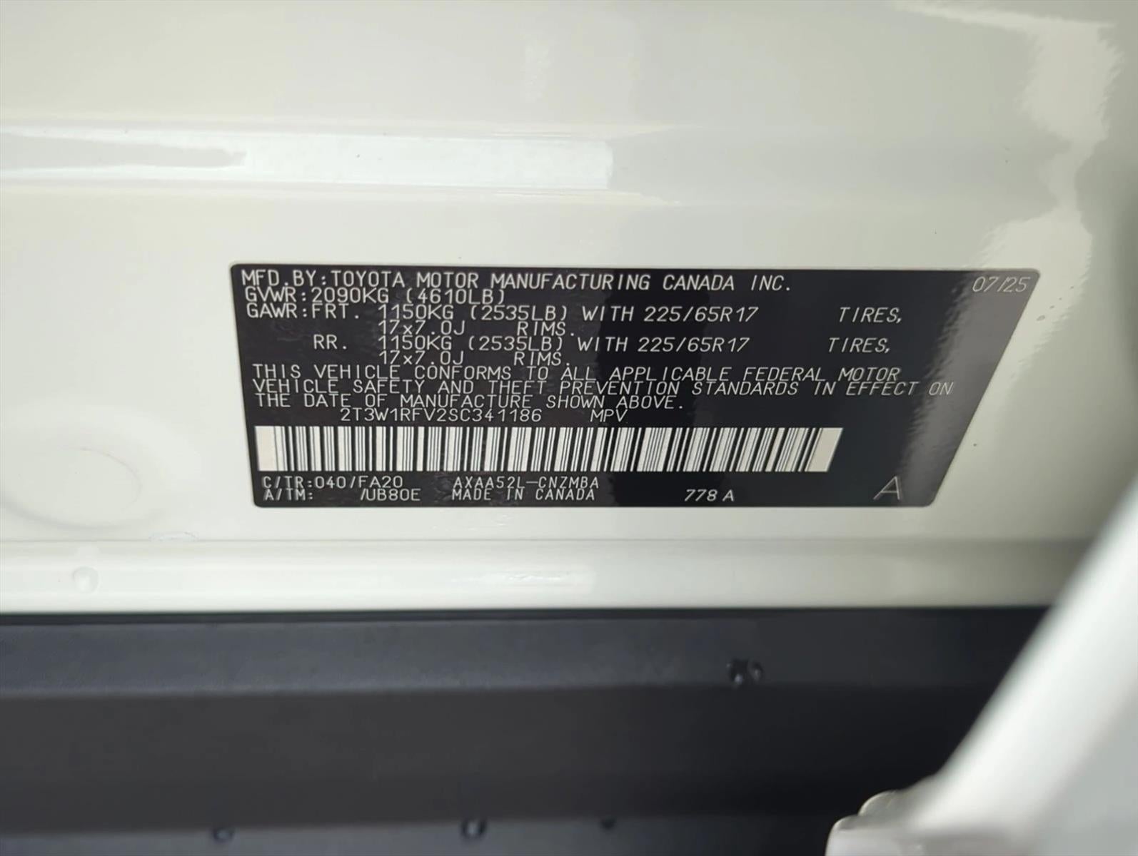 2025 Toyota RAV4 XLE FWD (GS)