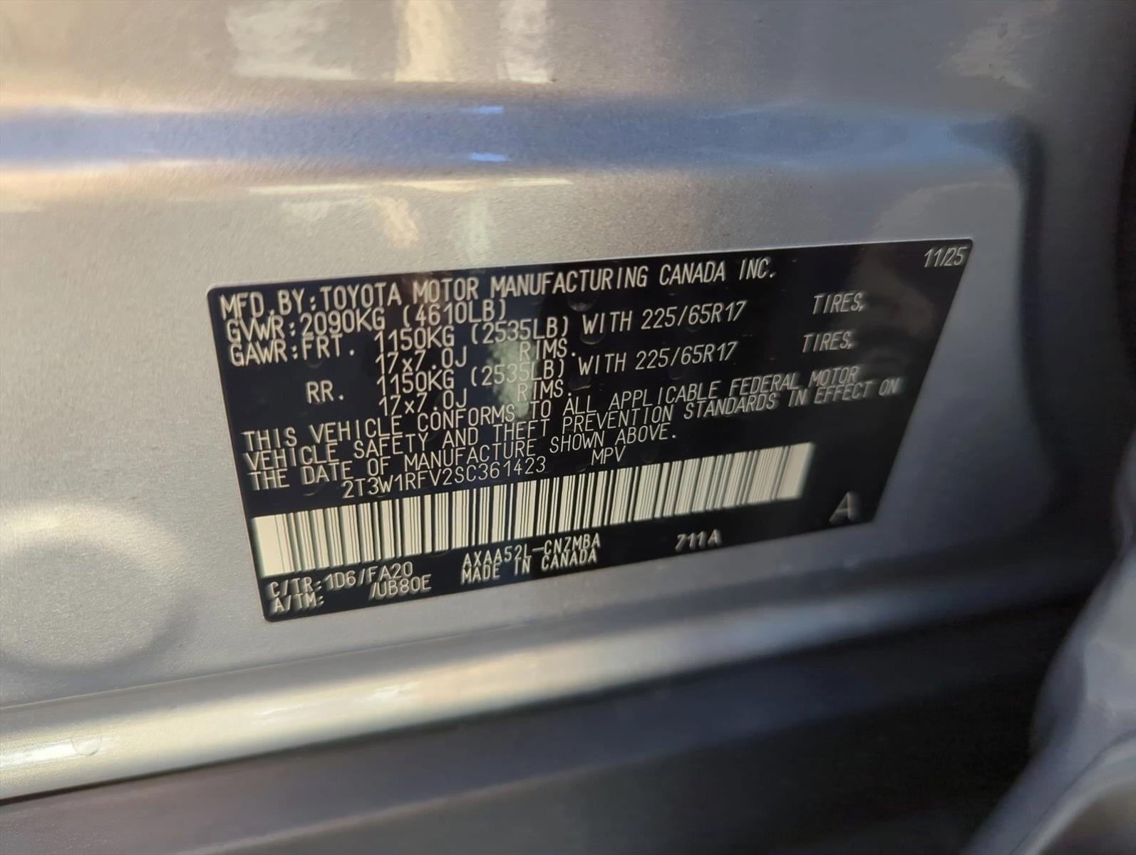 2025 Toyota RAV4 XLE FWD (GS)