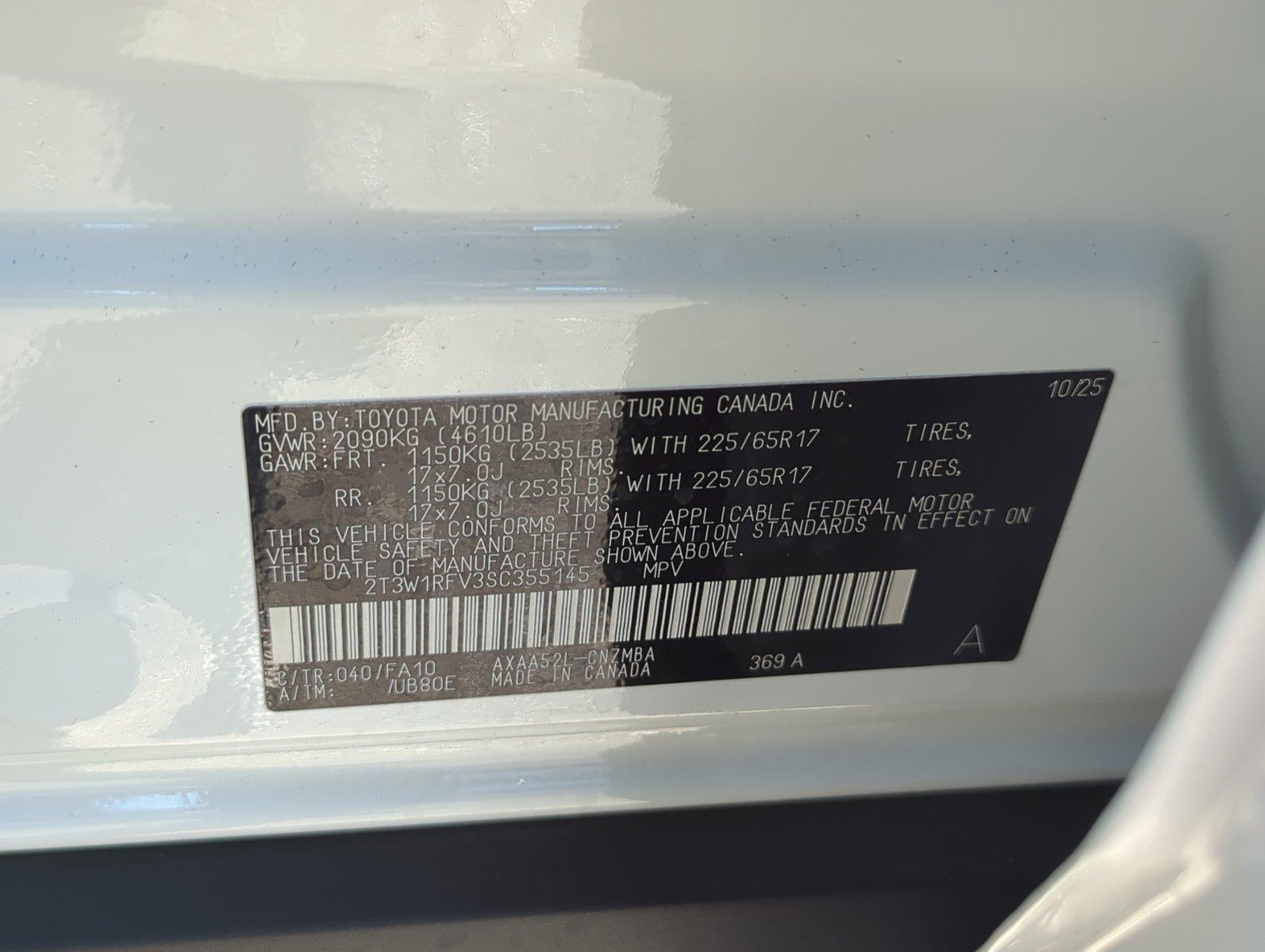 2025 Toyota RAV4 XLE FWD (GS)