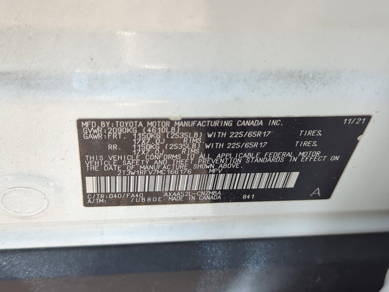 2021 Toyota RAV4 XLE FWD (GS)