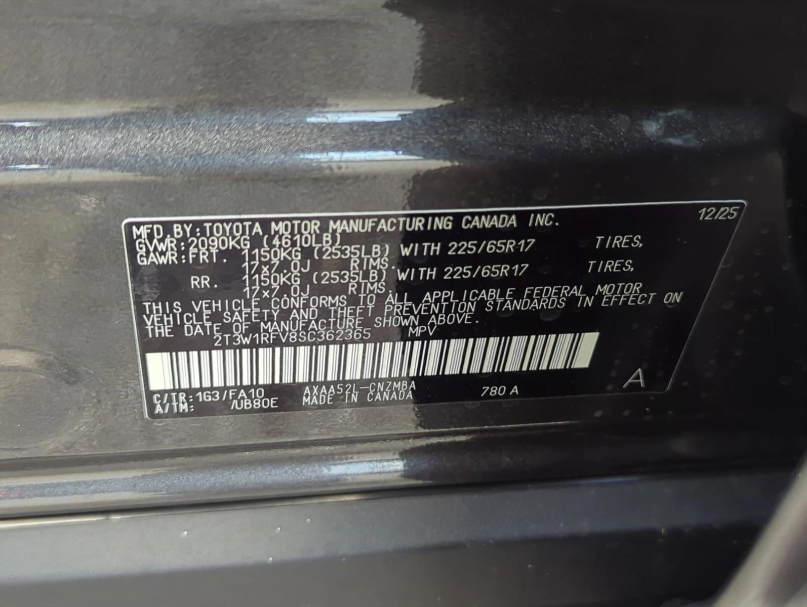 2025 Toyota RAV4 XLE FWD (GS)