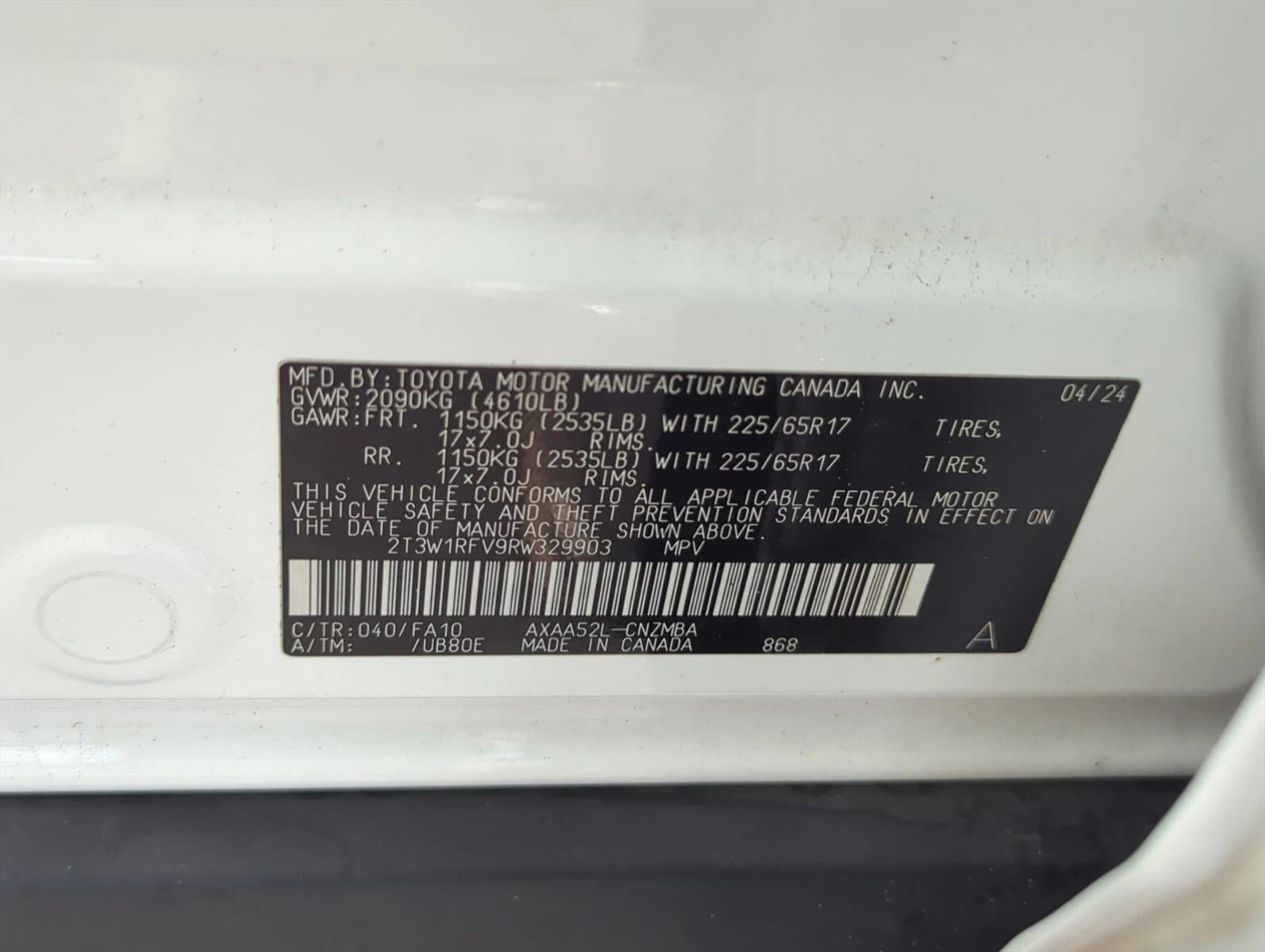 2024 Toyota RAV4 XLE FWD (Natl)