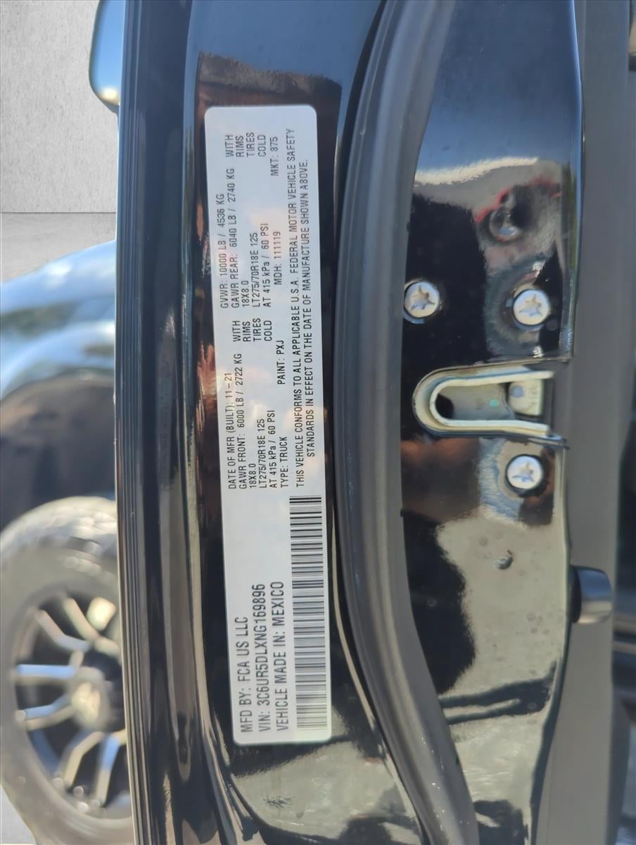 2022 RAM 2500 Big Horn 4x4 Crew Cab 6'4" Box