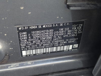 2025 Honda HR-V LX 2WD CVT