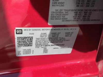 2022 Chevrolet Silverado 1500 LTD Crew Cab Short Box 4-Wheel Drive Custom