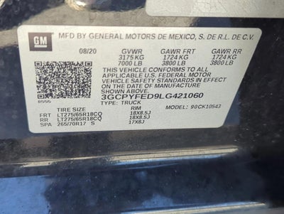 2020 Chevrolet Silverado 1500 Crew Cab Short Box 4-Wheel Drive LT Trail Boss