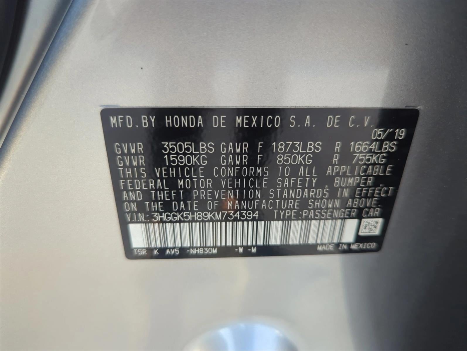 2019 Honda Fit EX CVT