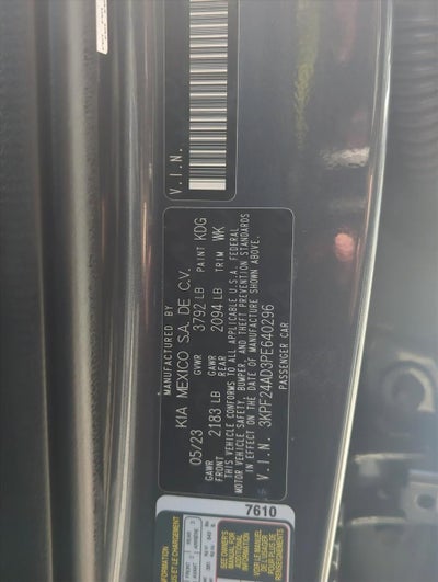 2023 Kia Forte LXS IVT