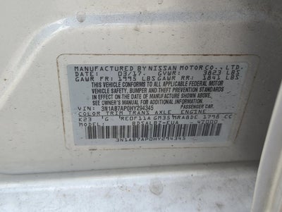 2017 Nissan Sentra S CVT