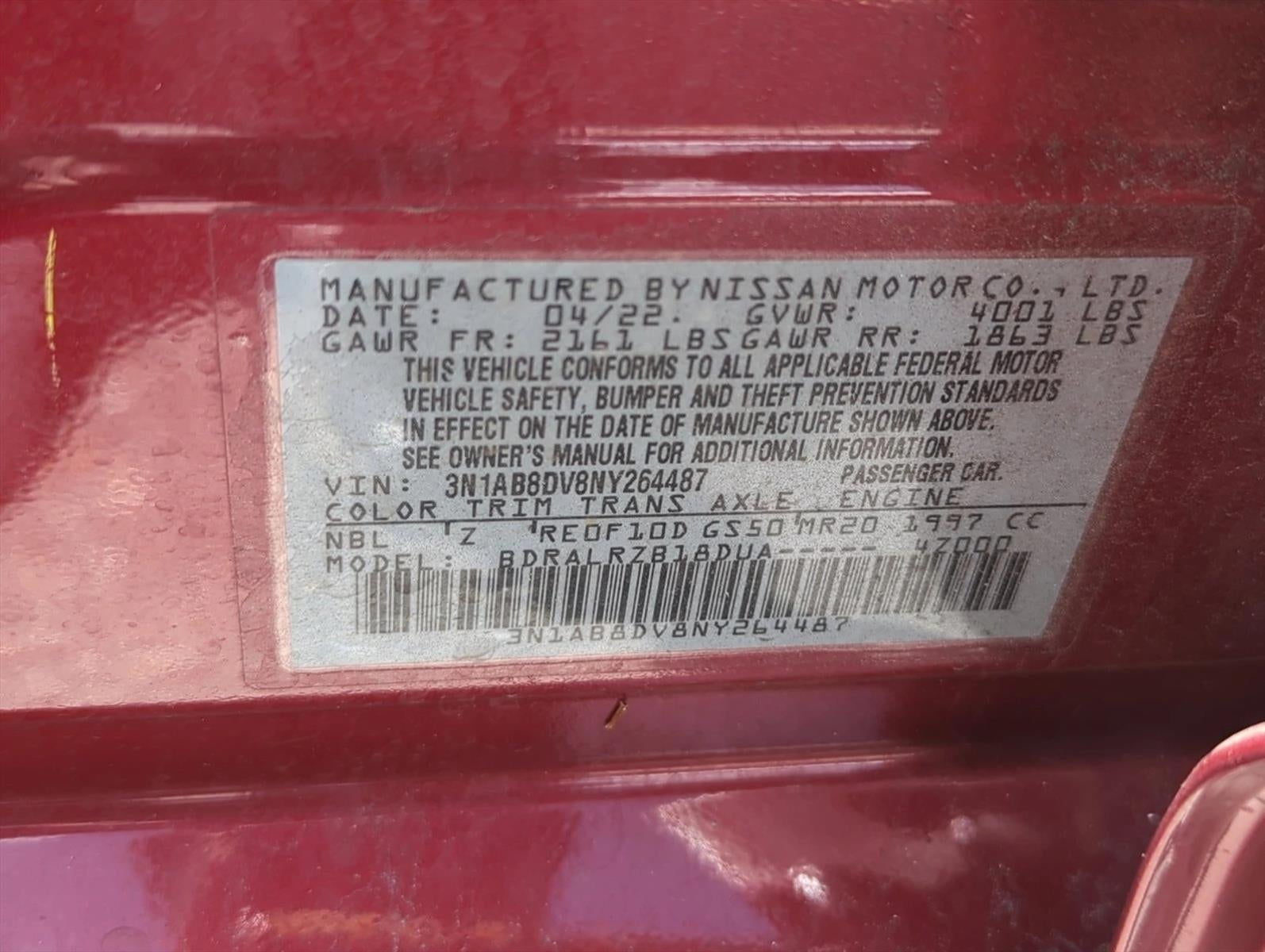 2022 Nissan Sentra SR CVT