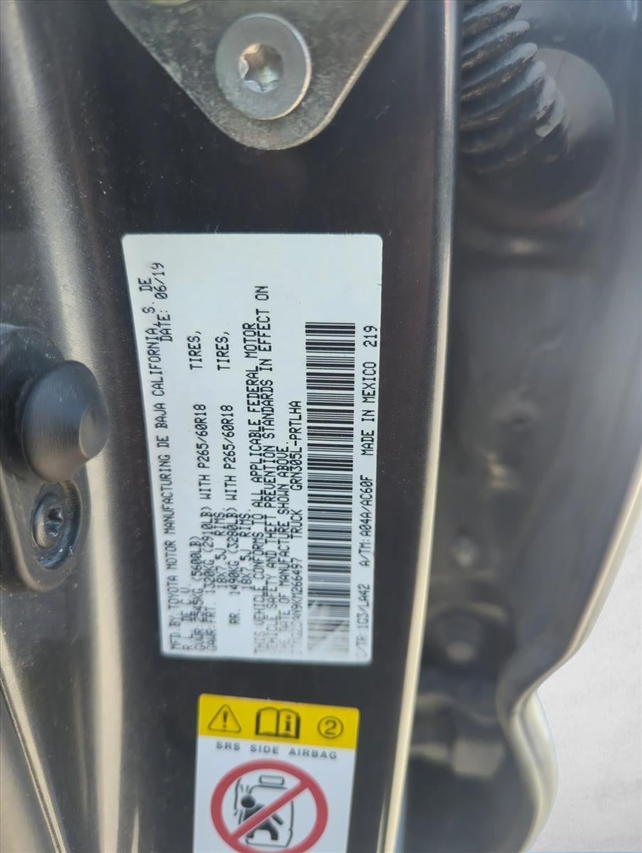 2019 Toyota Tacoma 4WD 4WD Limited Double Cab 5' Bed V6 AT (Natl)