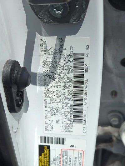 2007 Toyota Tacoma 2WD Double Cab Short Bed V6 Automatic PreRunner (Natl)