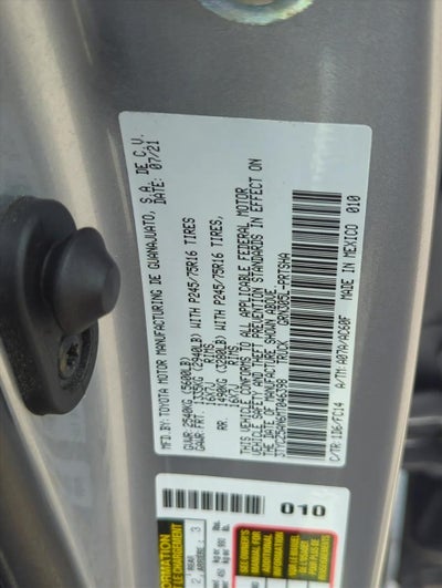 2021 Toyota Tacoma 4WD 4WD SR5 Double Cab 5' Bed V6 AT (GS)