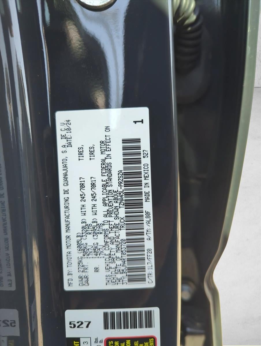 2024 Toyota Tacoma 4WD 4WD SR5 Double Cab 5' Bed AT (Natl)