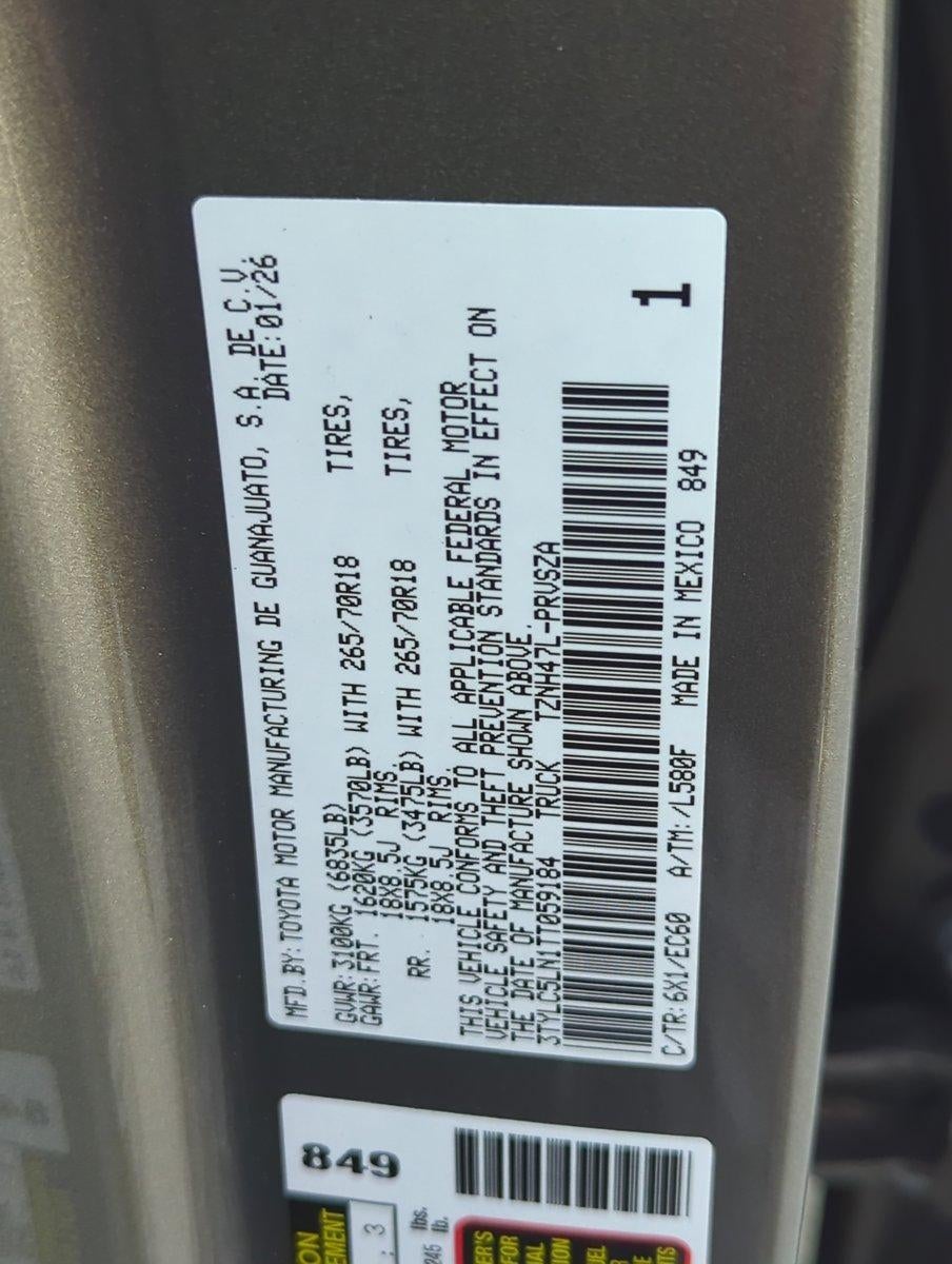 2026 Toyota Tacoma 4WD 4WD Trailhunter Hybrid Double Cab 6' Bed AT (Natl)