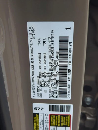 2026 Toyota Tacoma 4WD 4WD TRD Sport Hybrid Double Cab 5' Bed AT (Natl)