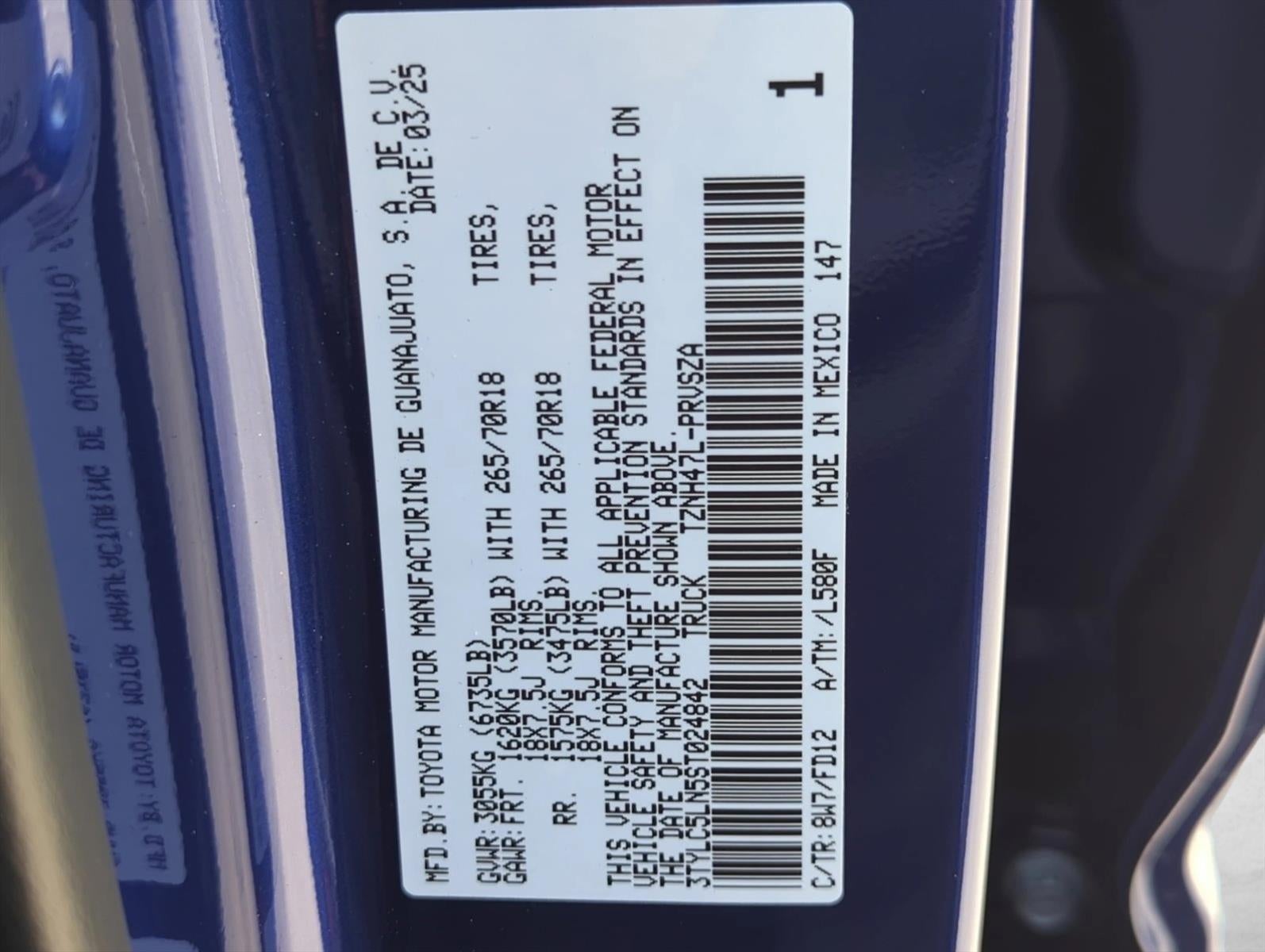 2025 Toyota Tacoma 4WD 4WD TRD Off Road Hybrid Double Cab 5' Bed AT (Natl)