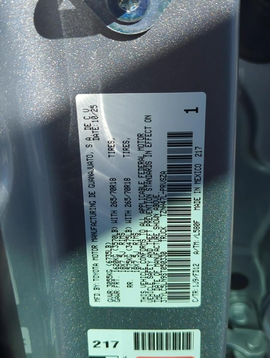 2025 Toyota Tacoma 4WD 4WD TRD Off Road Hybrid Double Cab 5' Bed AT (Natl)