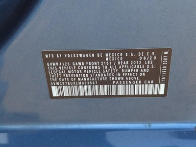 2020 Volkswagen Jetta S Auto w/SULEV